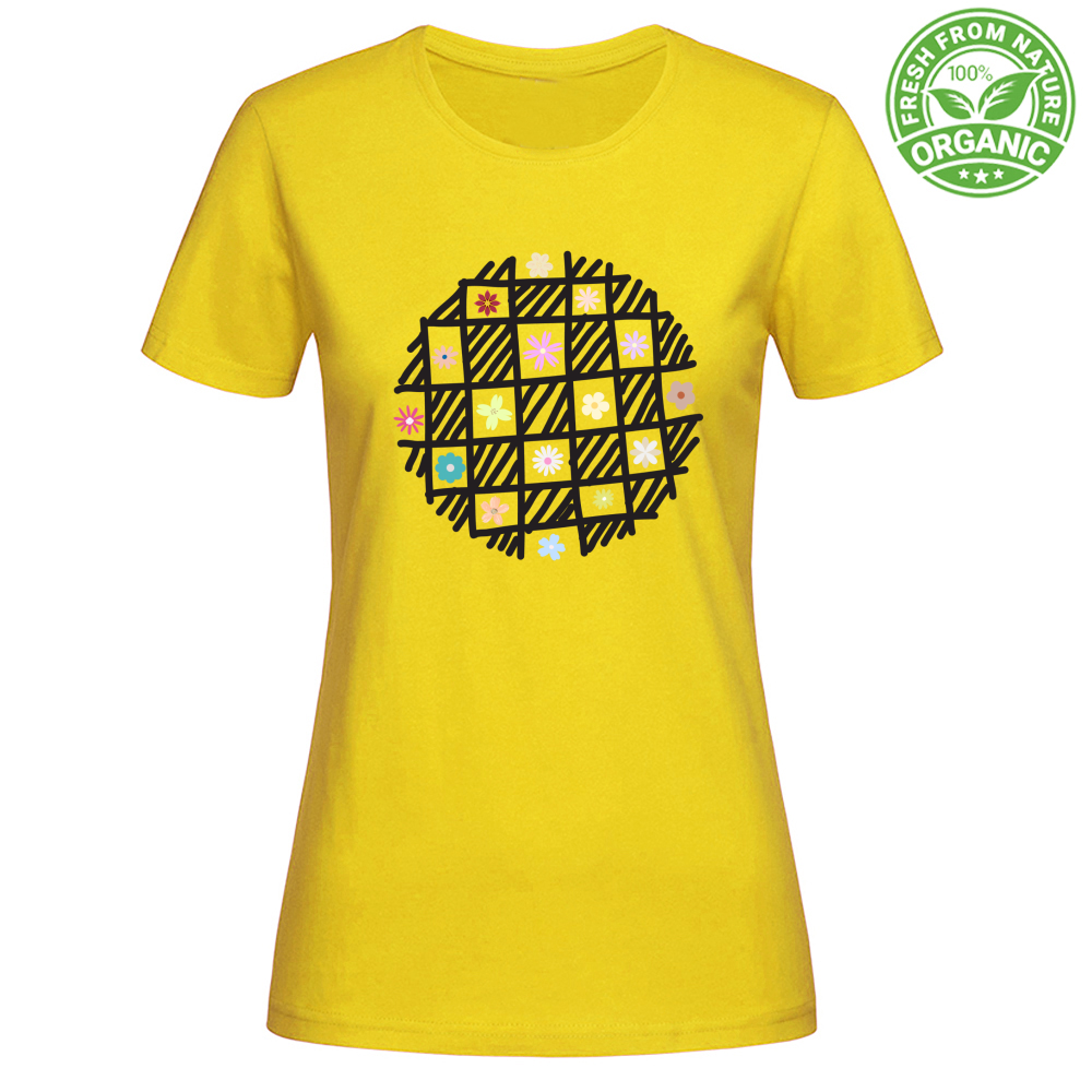 T-Shirt Woman Organic Flowers out of Cages