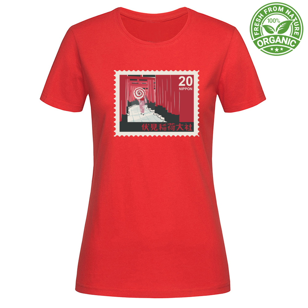 T-Shirt Woman Organic Nippon20 Stamp
