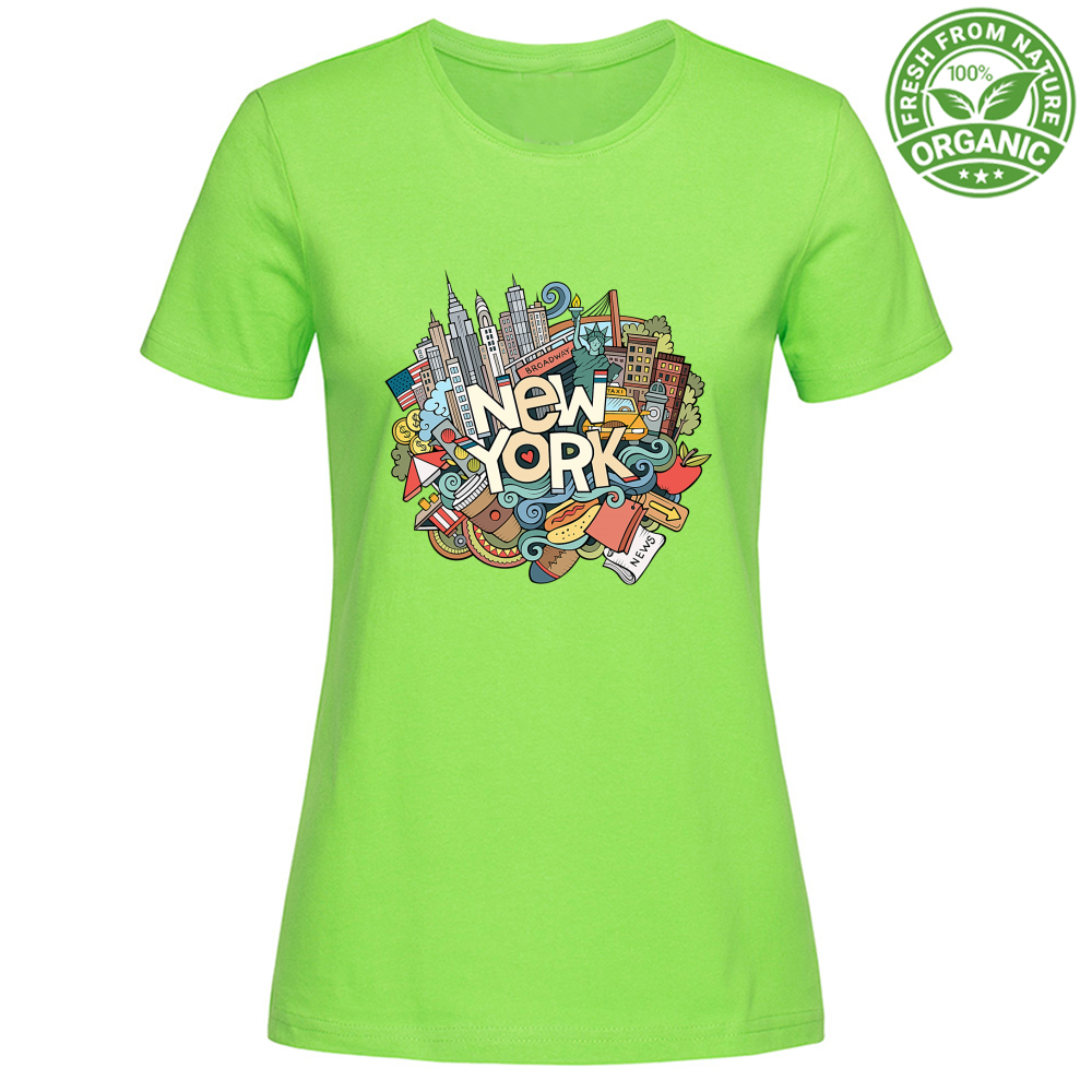 T-Shirt Woman Organic NYC Ghaphiti