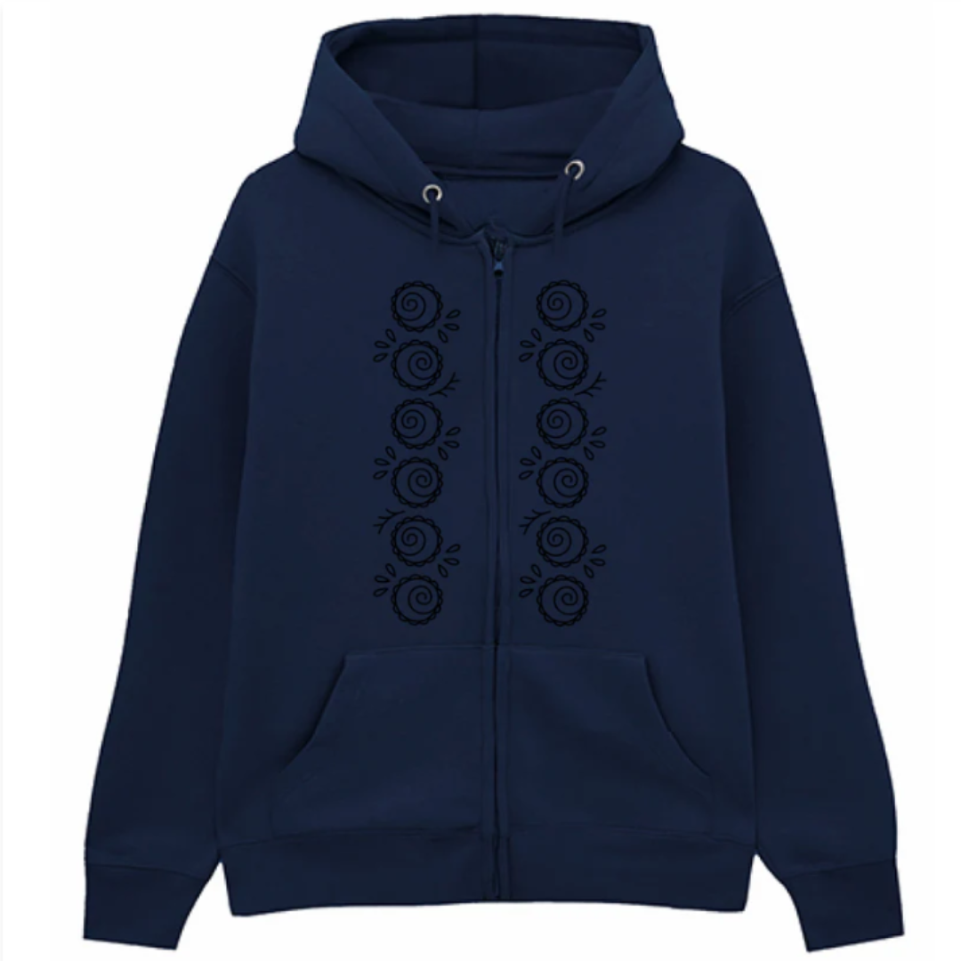 Felpa Premium Cappuccio Zip Bidri Motifs
