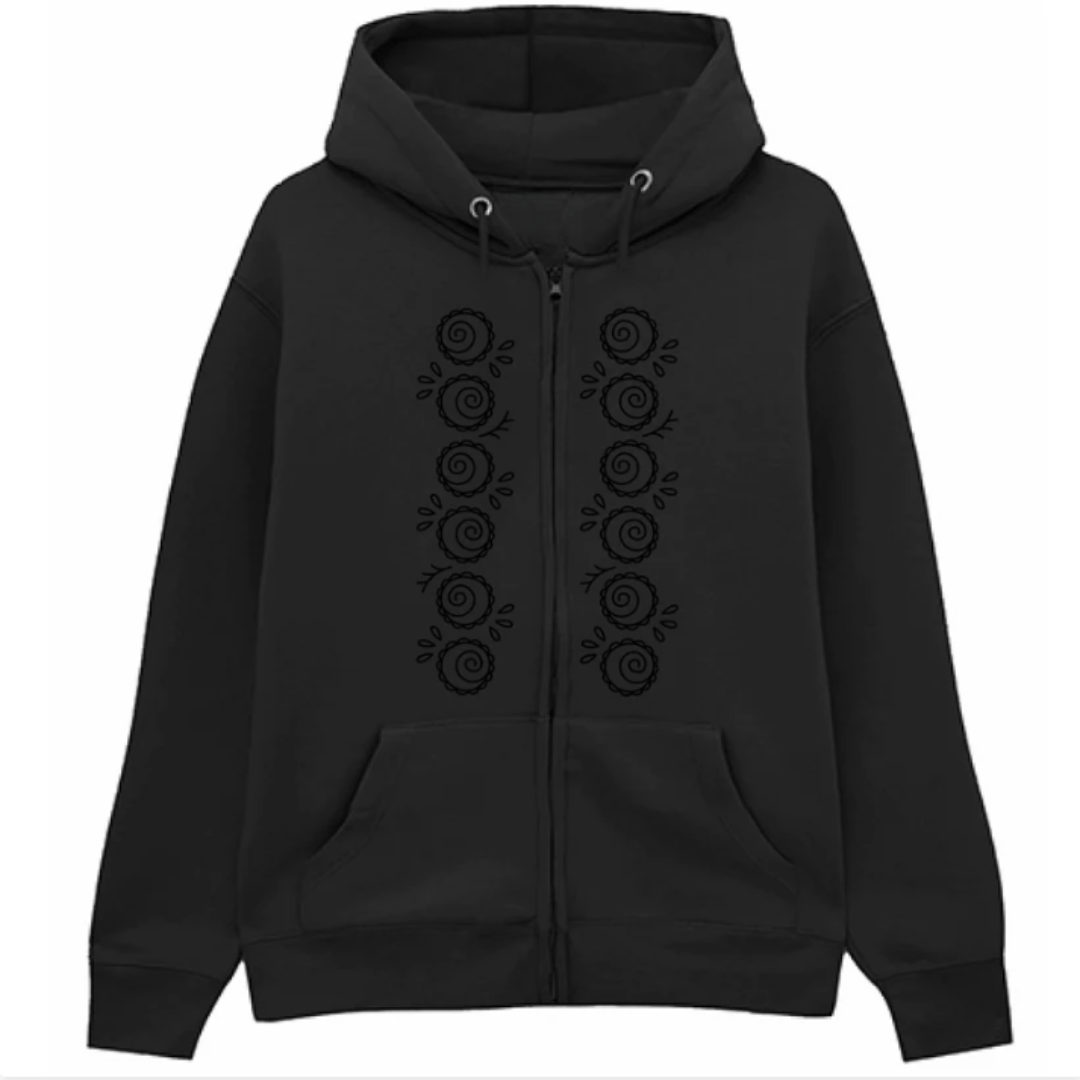 Felpa Premium Cappuccio Zip Bidri Motifs