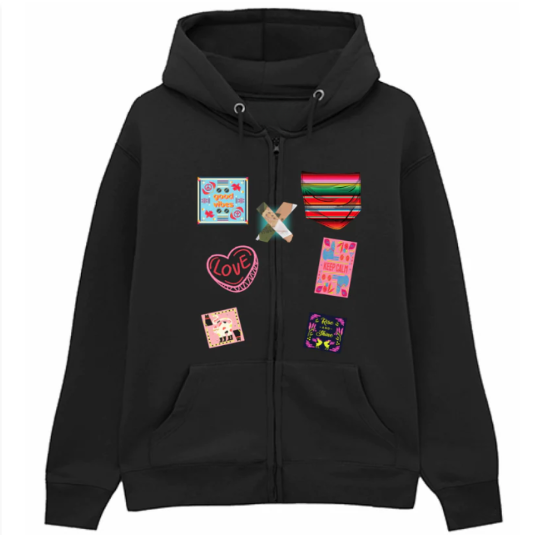 Felpa Premium Cappuccio Zip Pocket&Stamps