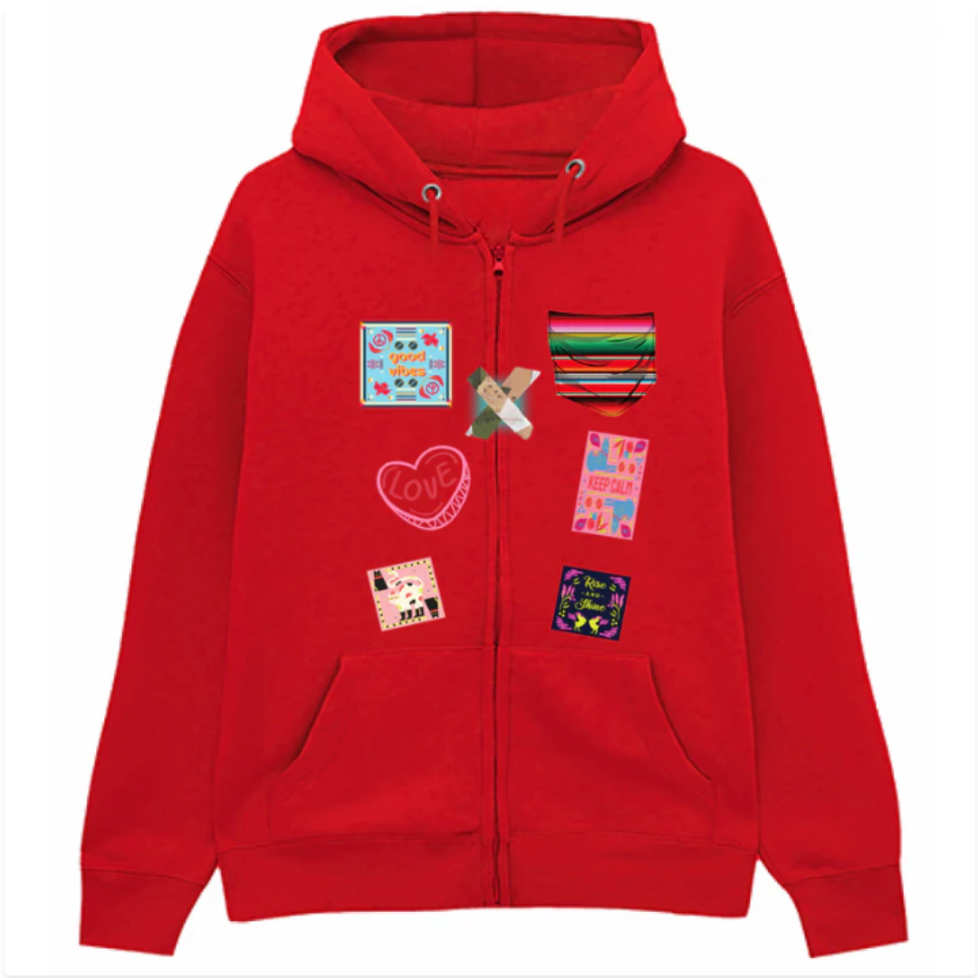 Felpa Premium Cappuccio Zip Pocket&Stamps