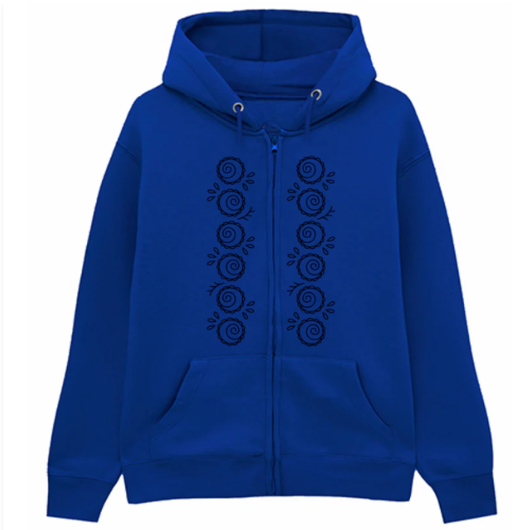 Felpa Premium Cappuccio Zip Bidri Motifs