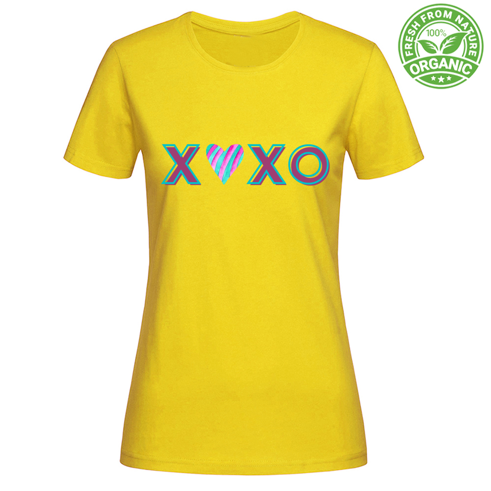 T-Shirt Woman Organic XOXO MOD 3