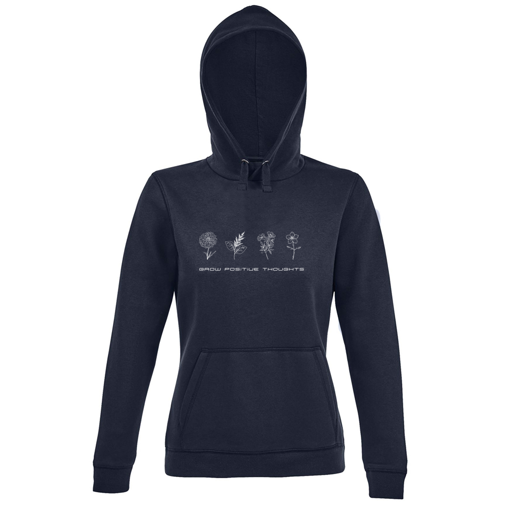 Hoodie Premium Women Grow Positive Thoughts Hoodie