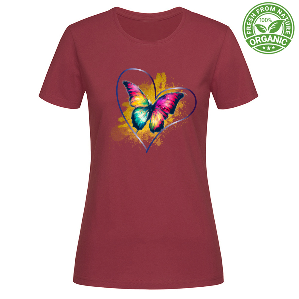 T-Shirt Woman Organic Mariposa Tee Mod 2