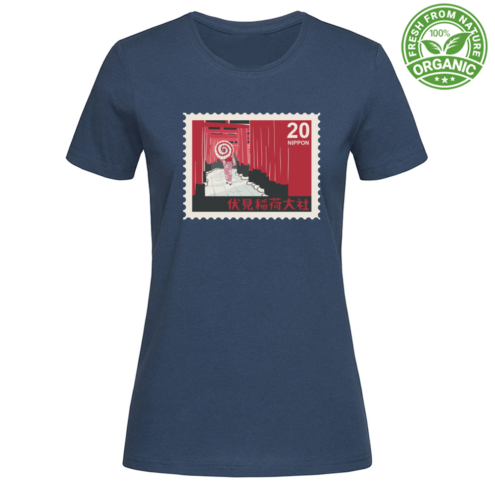 T-Shirt Woman Organic Nippon20 Stamp