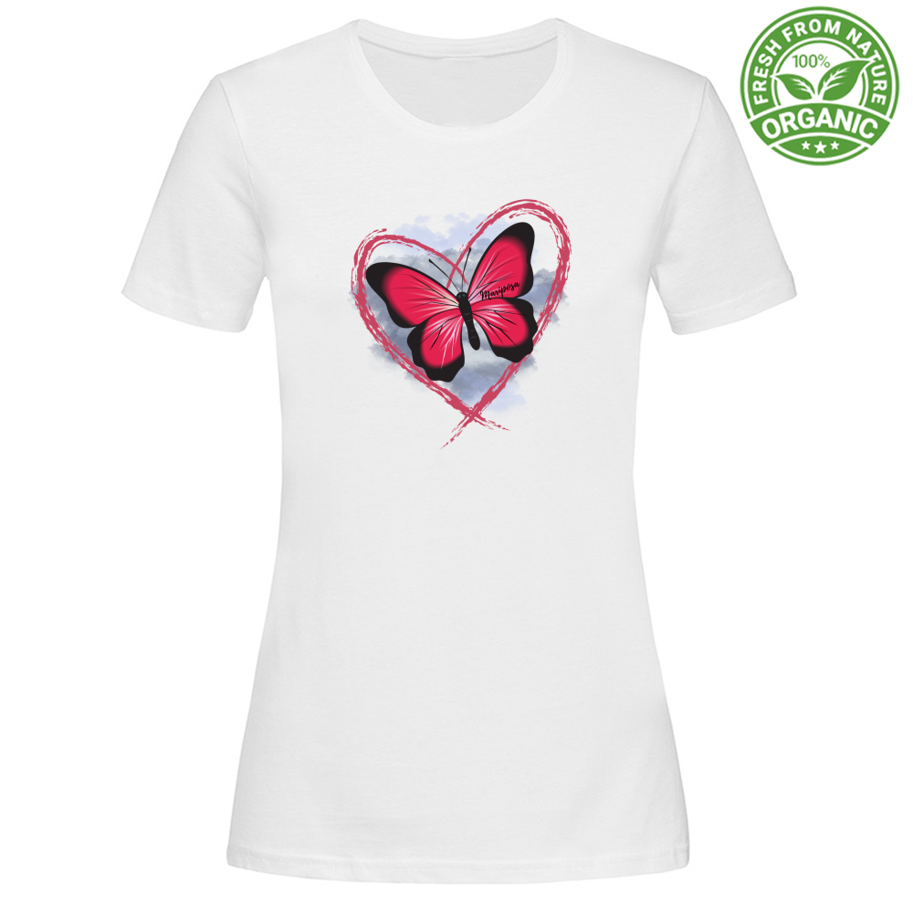 T-Shirt Woman Organic Mariposa Tee  Mod 1