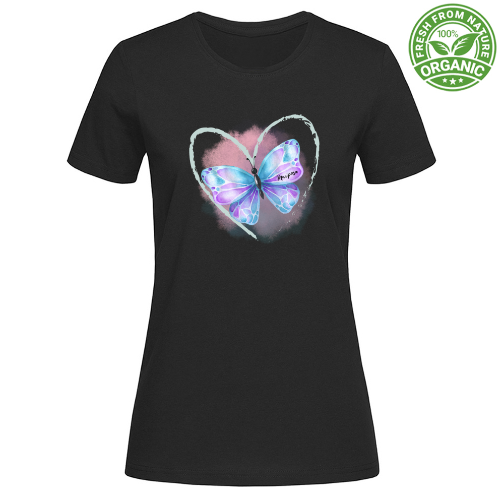 T-Shirt Woman Organic Mariposa Tee Mod  3
