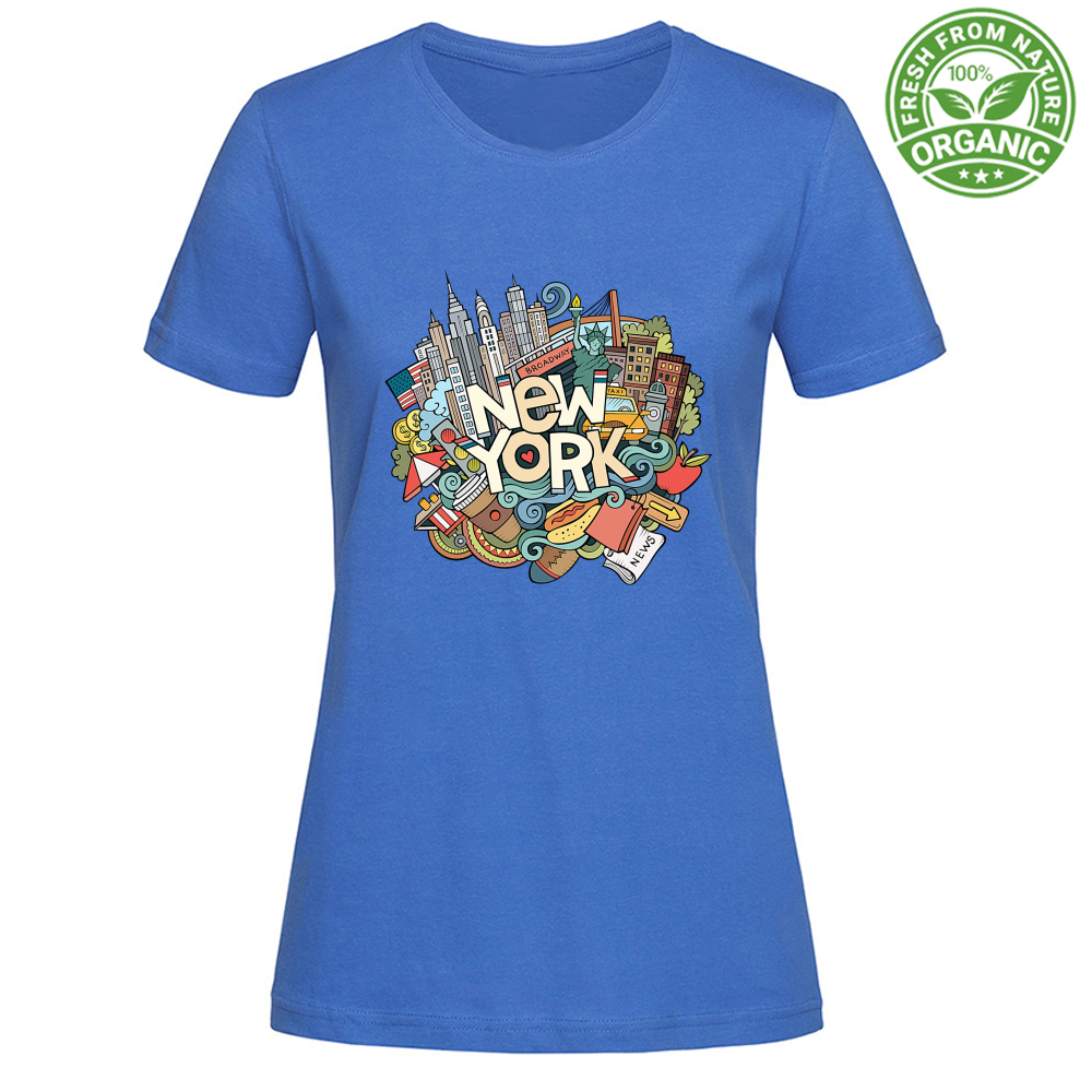 T-Shirt Woman Organic NYC Ghaphiti