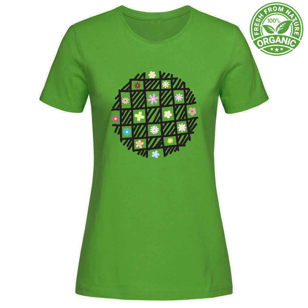 T-Shirt Woman Organic Flowers out of Cages