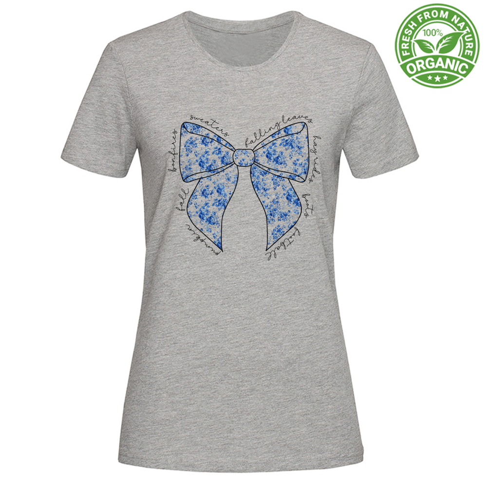 T-Shirt Woman Organic FloralBow