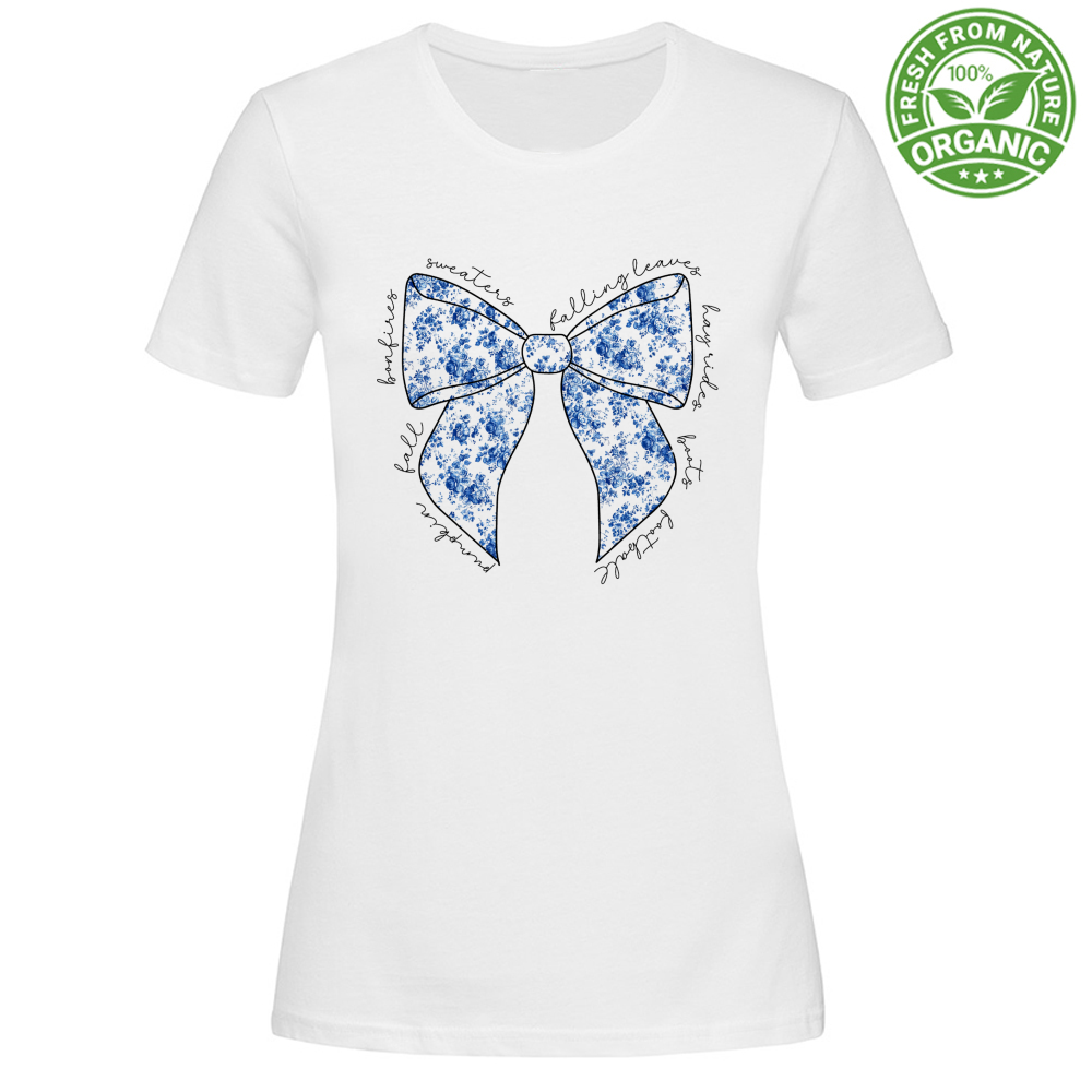 T-Shirt Woman Organic FloralBow