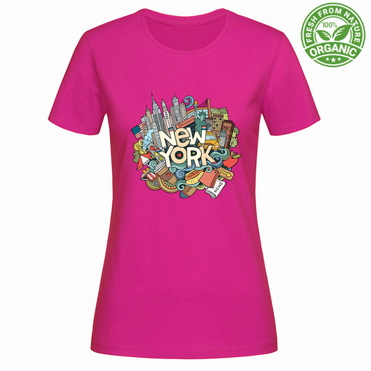 T-Shirt Woman Organic NYC Ghaphiti