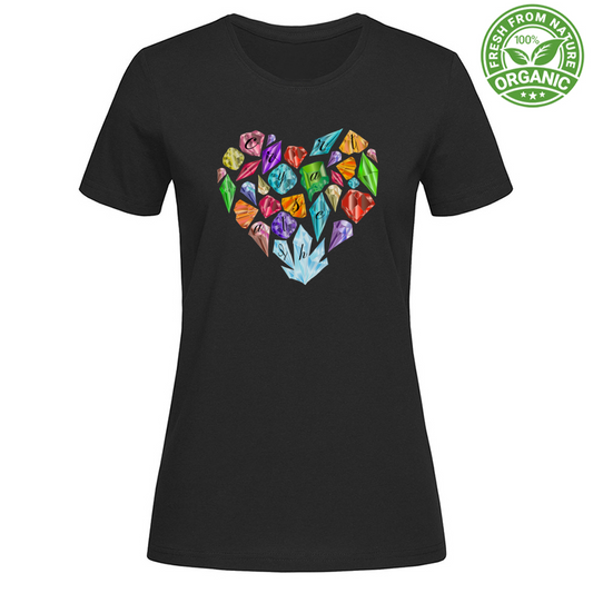 T-Shirt Woman Organic CrystalHeart